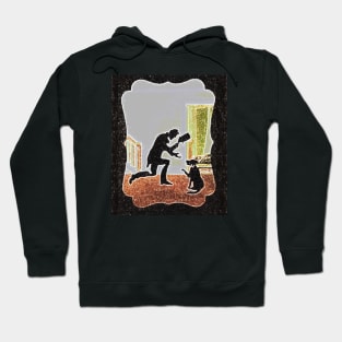 "Lincoln's Farewell to Fido" Chalkboard Silhouettes Hoodie